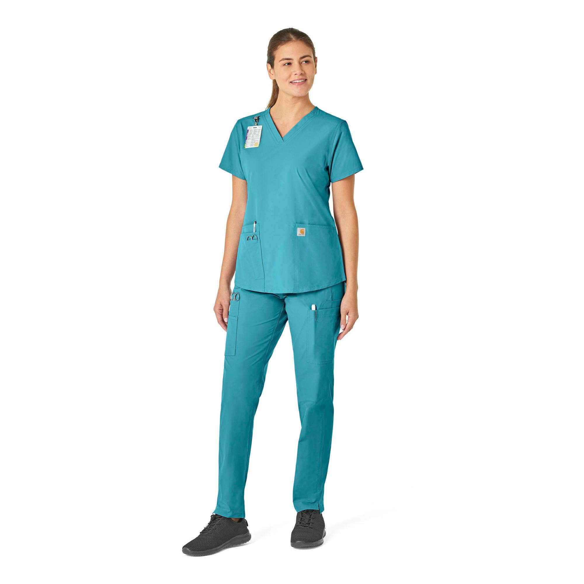 Women's force essentials v-neck scrub top