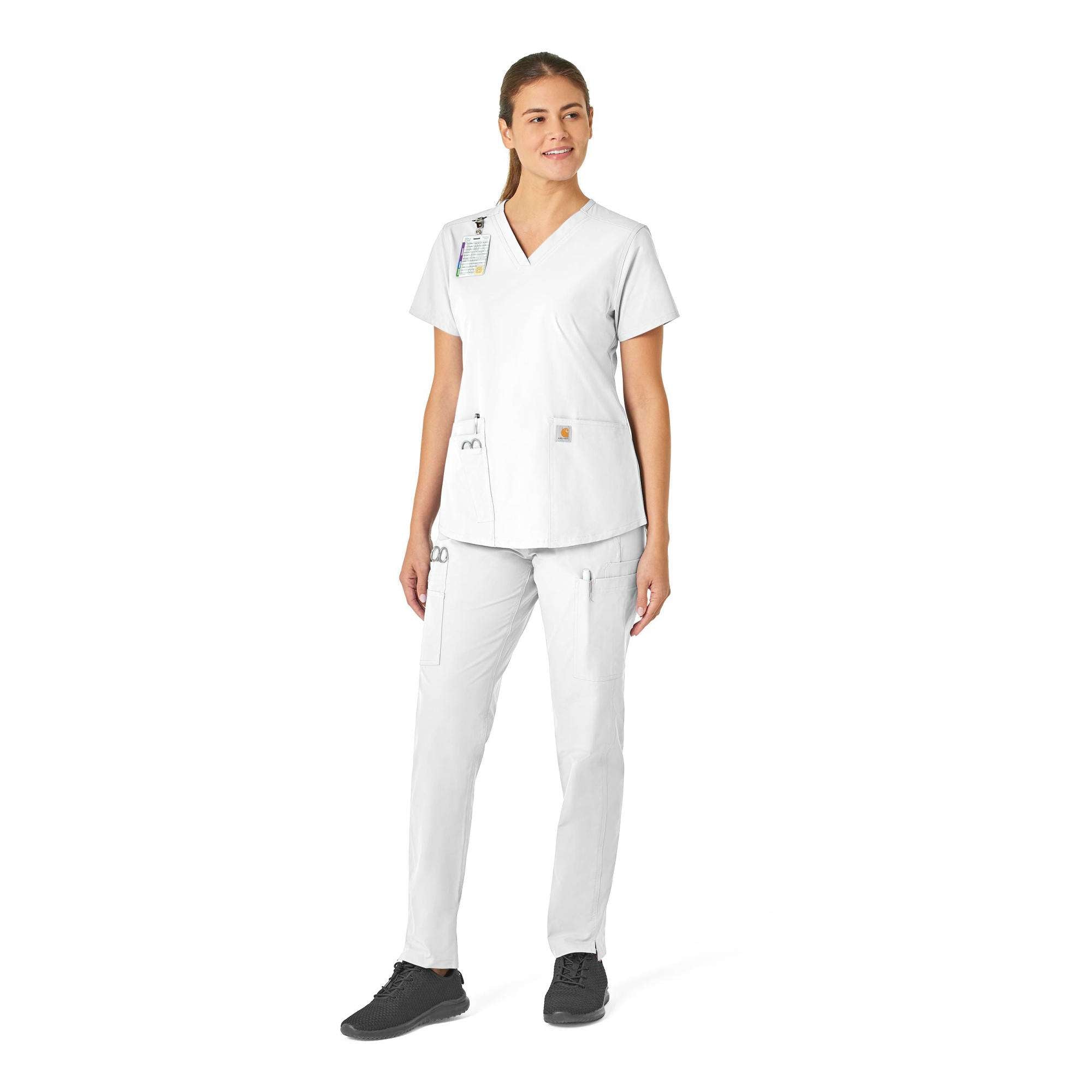 Women's force essentials v-neck scrub top