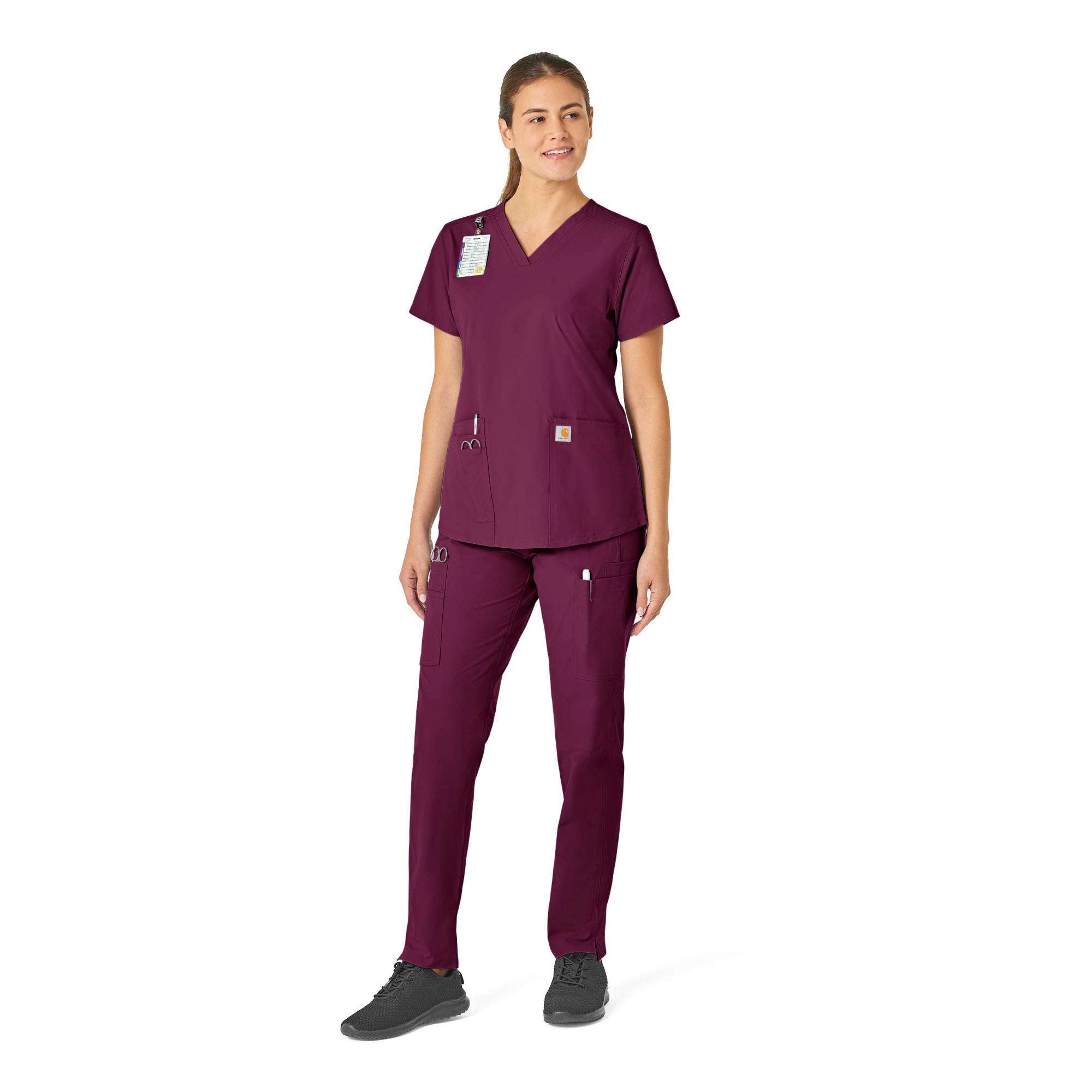 Women's force essentials v-neck scrub top