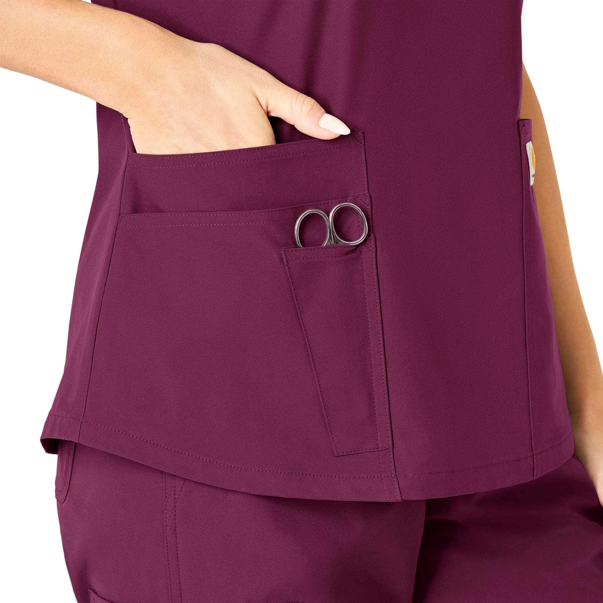 Women's force essentials v-neck scrub top
