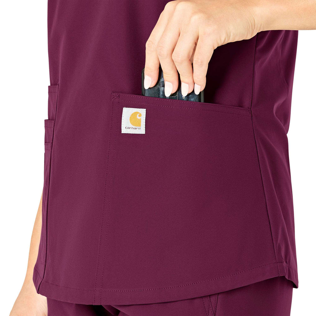 Women's force essentials v-neck scrub top