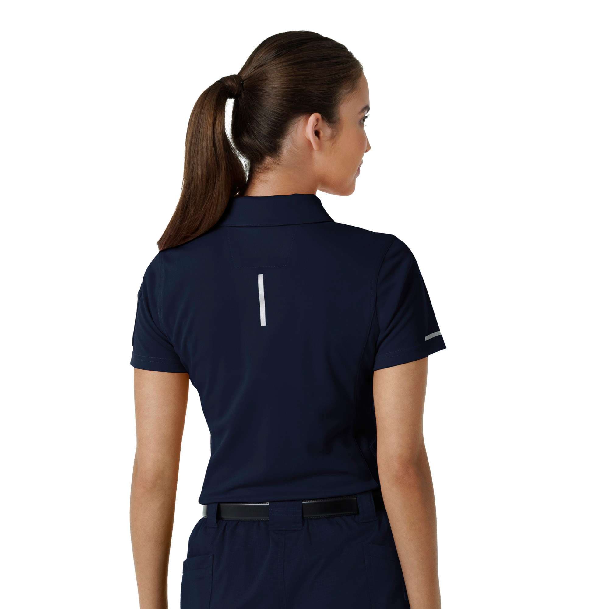 Women's rugged flex® rscu lightweight short sleeve polo scrub top