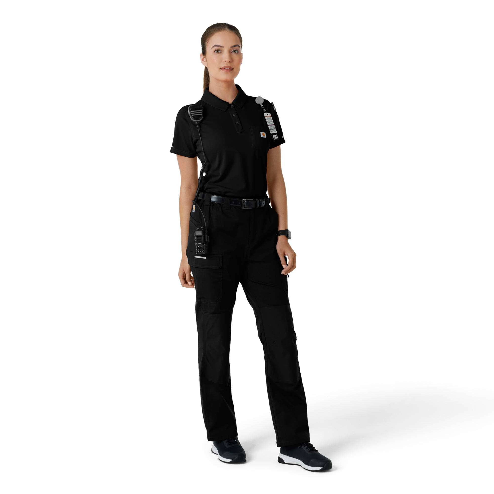 Women's rugged flex® rscu lightweight short sleeve polo scrub top