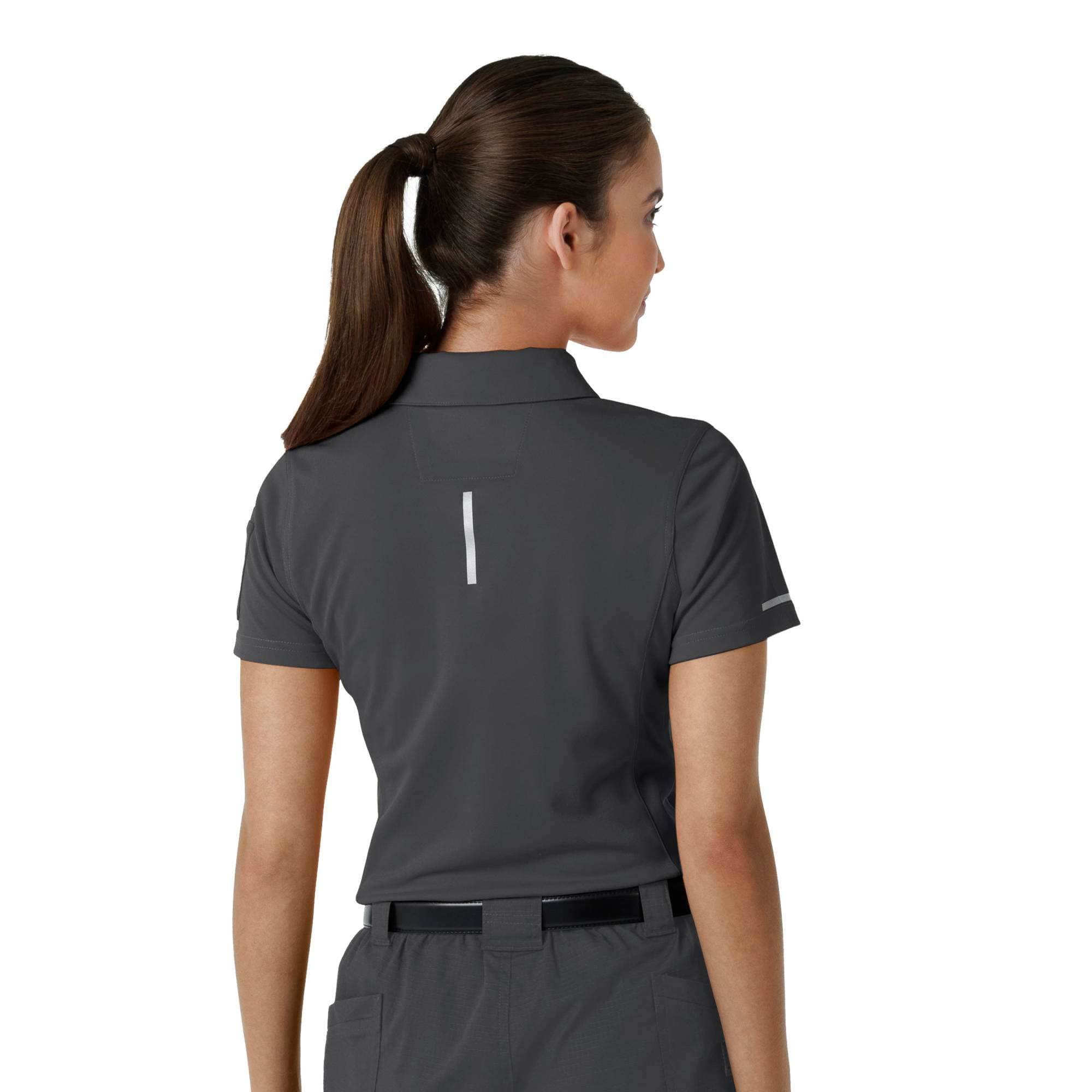 Women's rugged flex® rscu lightweight short sleeve polo scrub top