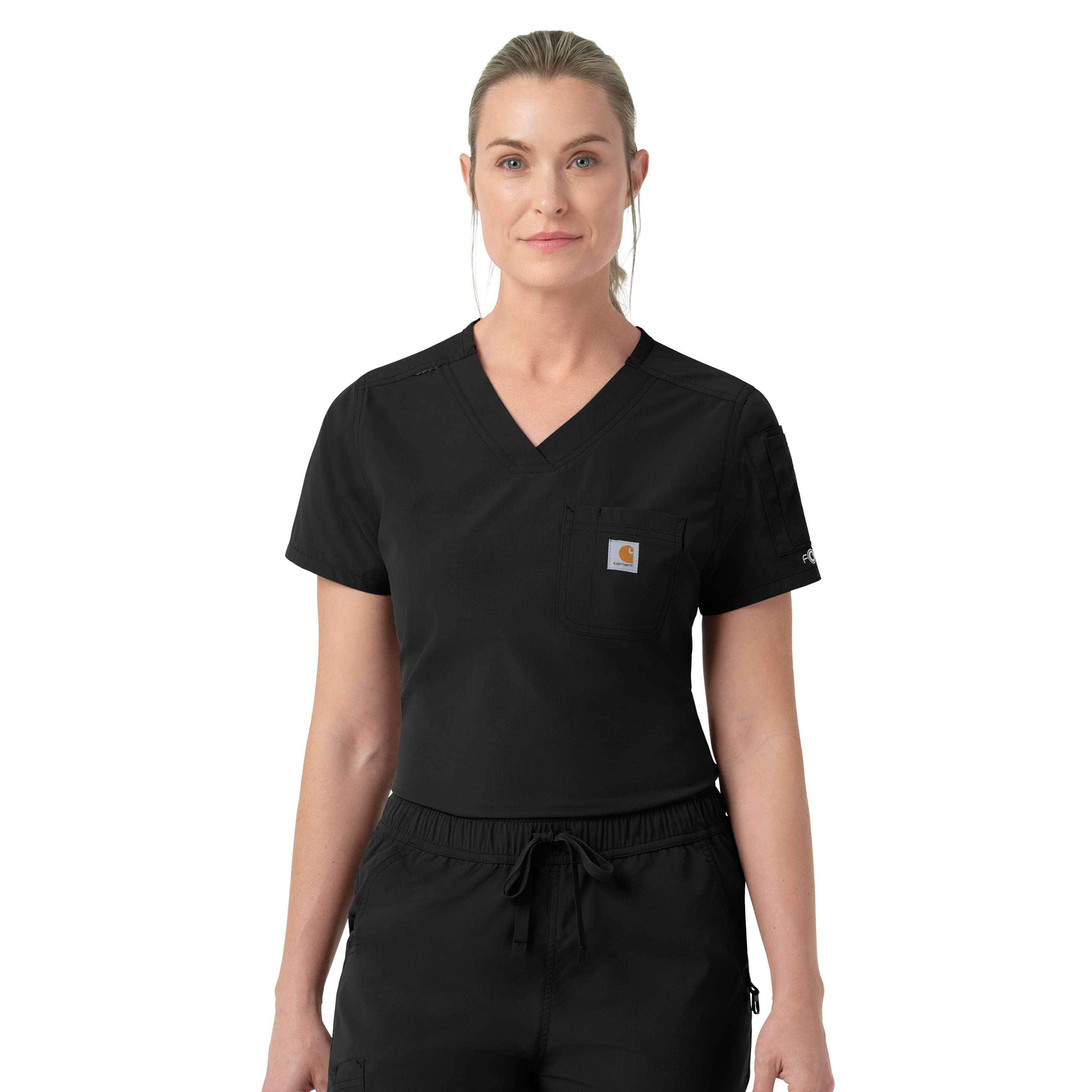 Women's rugged flex fld tuck-in scrub top