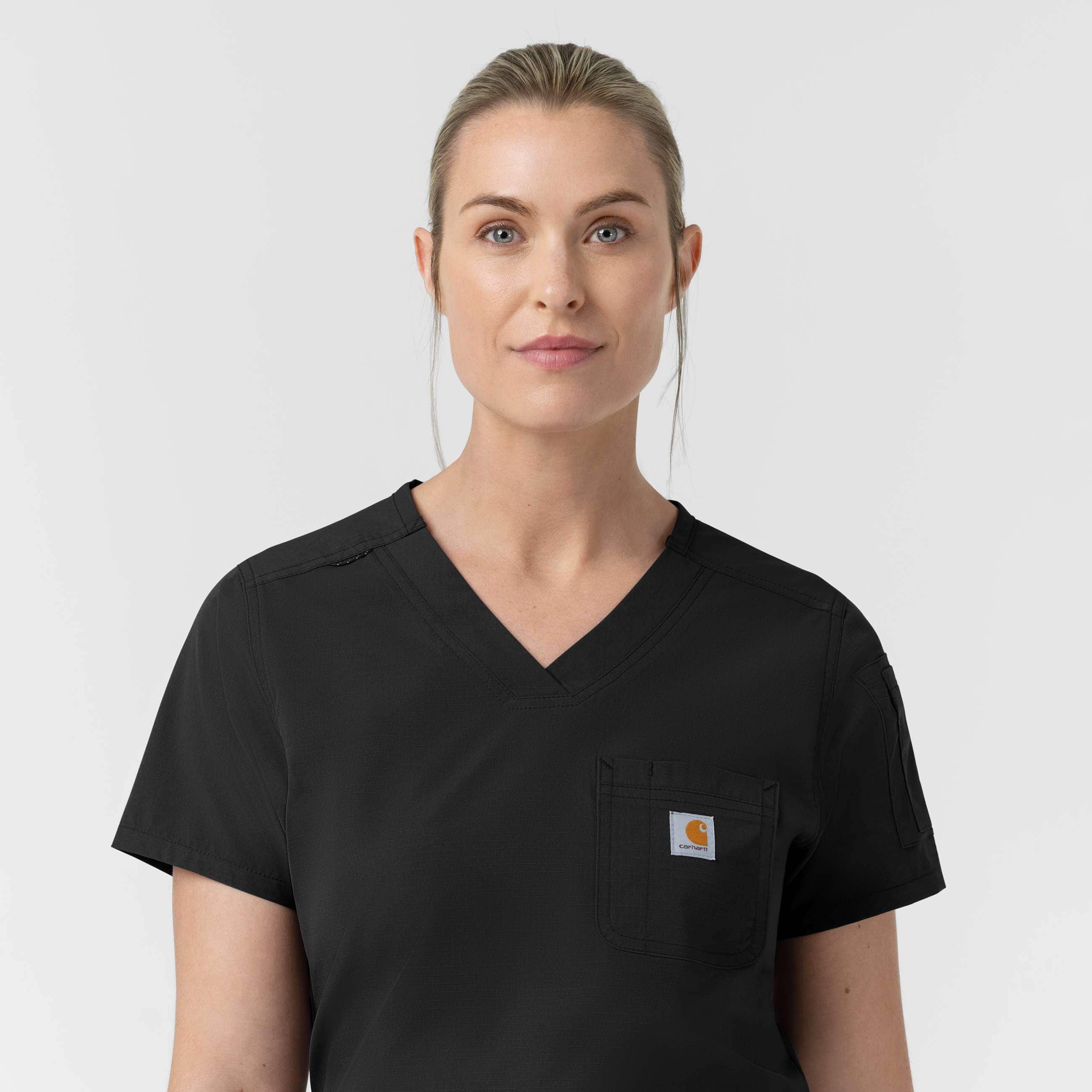 Women's rugged flex fld tuck-in scrub top