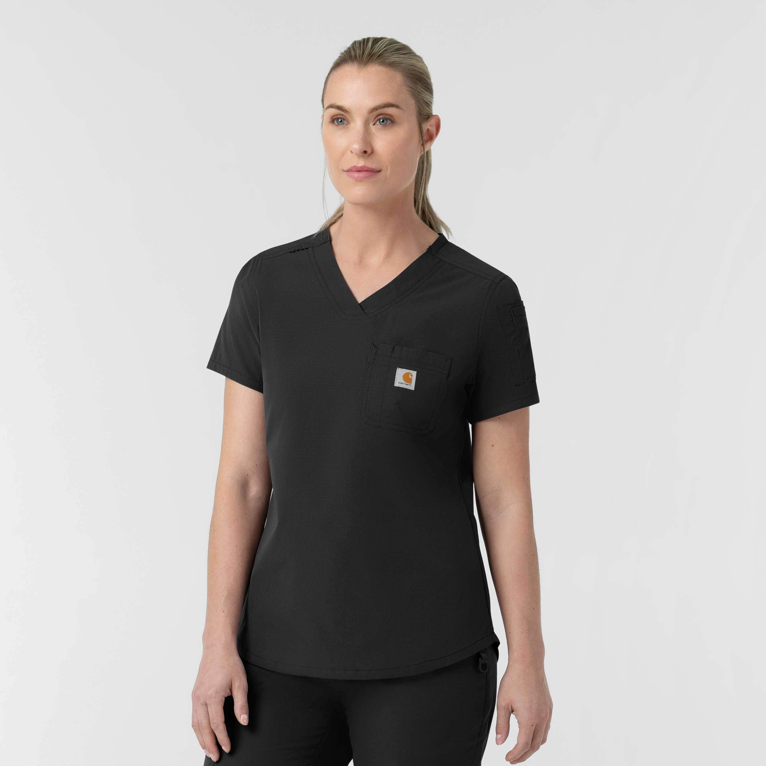 Women's rugged flex fld tuck-in scrub top