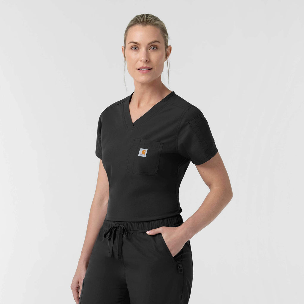 Women's rugged flex fld tuck-in scrub top