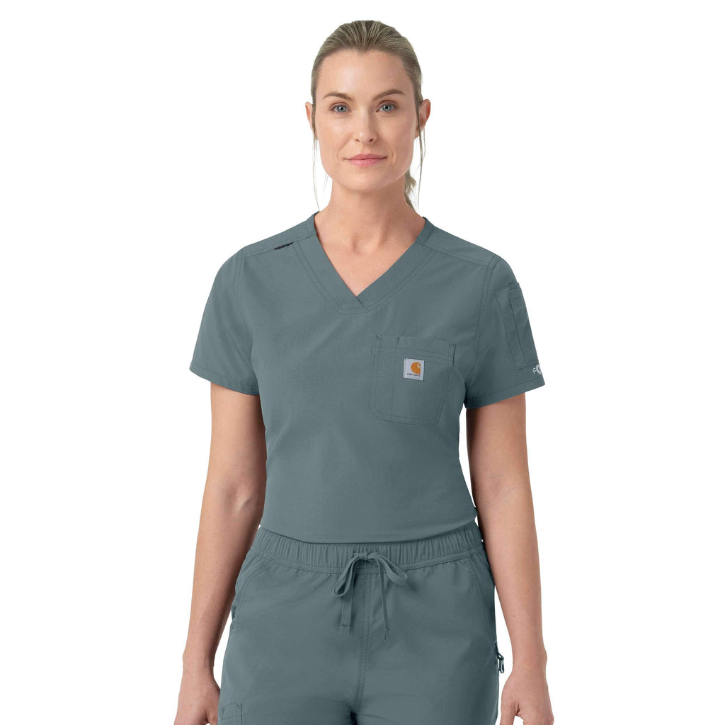 Women's rugged flex fld tuck-in scrub top