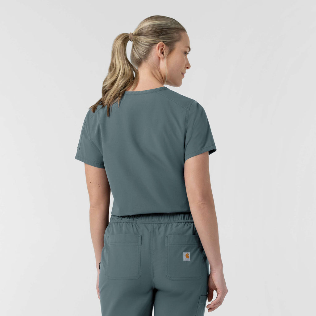 Women's rugged flex fld tuck-in scrub top