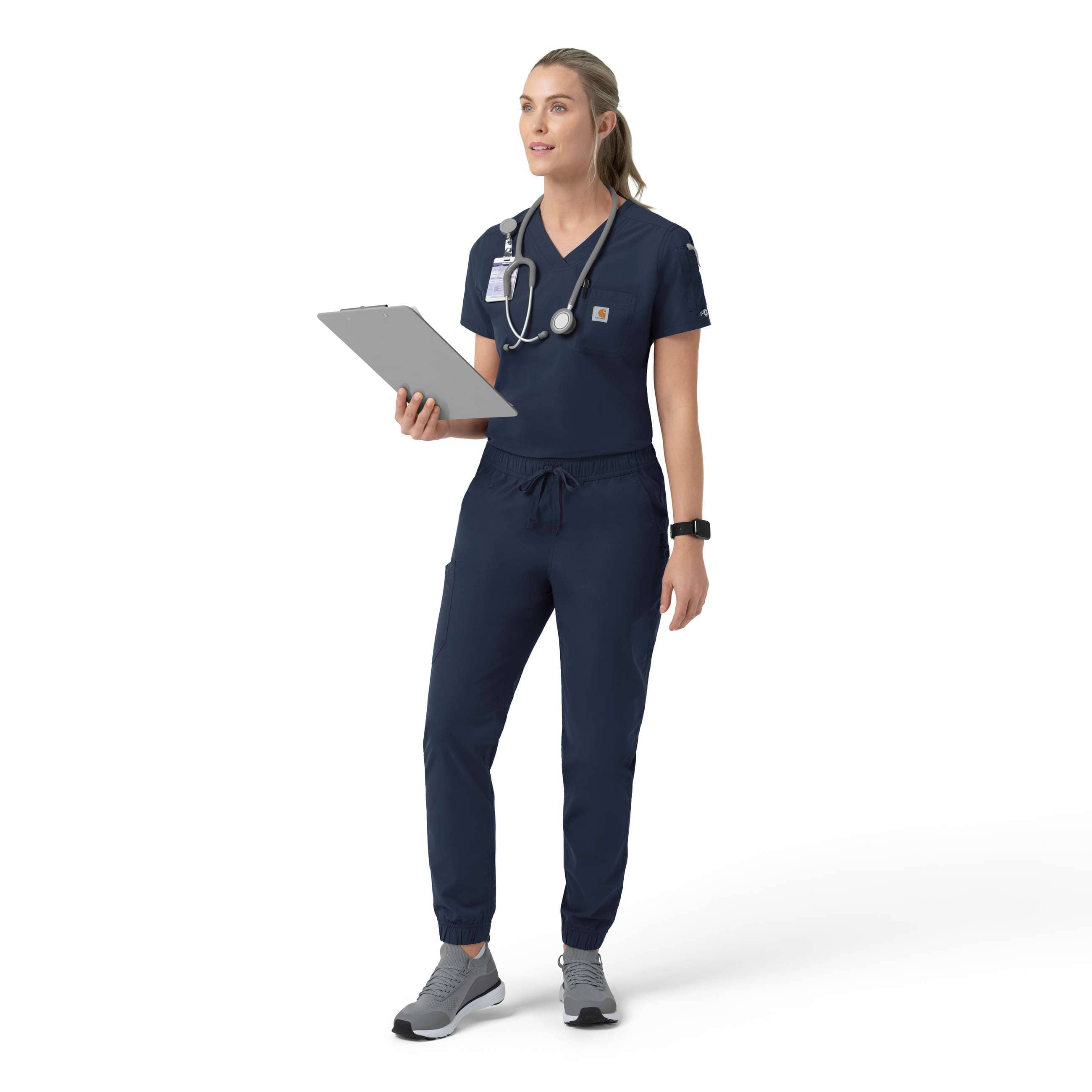 Women's rugged flex fld tuck-in scrub top