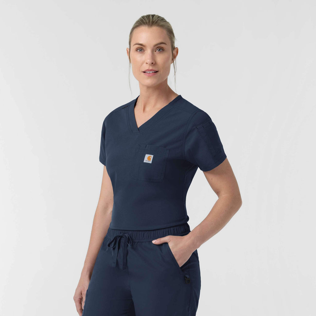 Women's rugged flex fld tuck-in scrub top