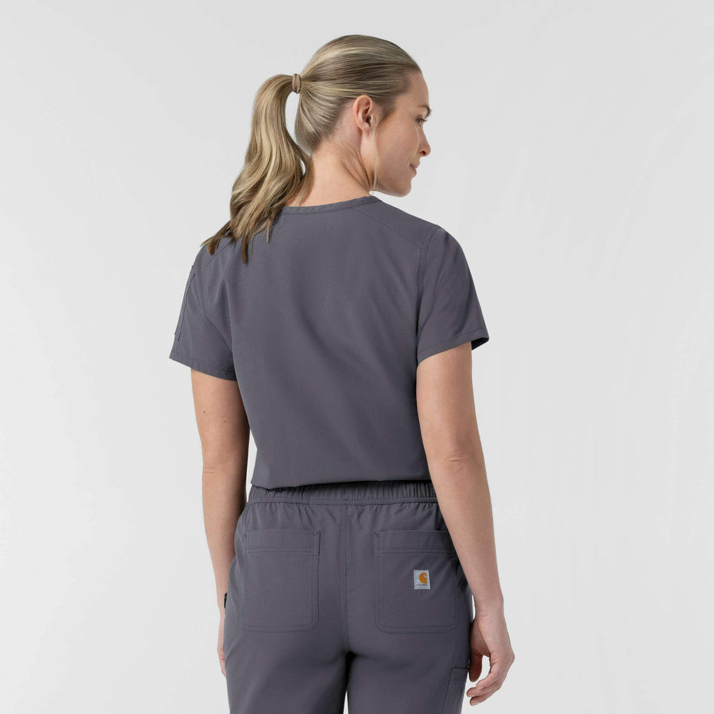Women's rugged flex fld tuck-in scrub top