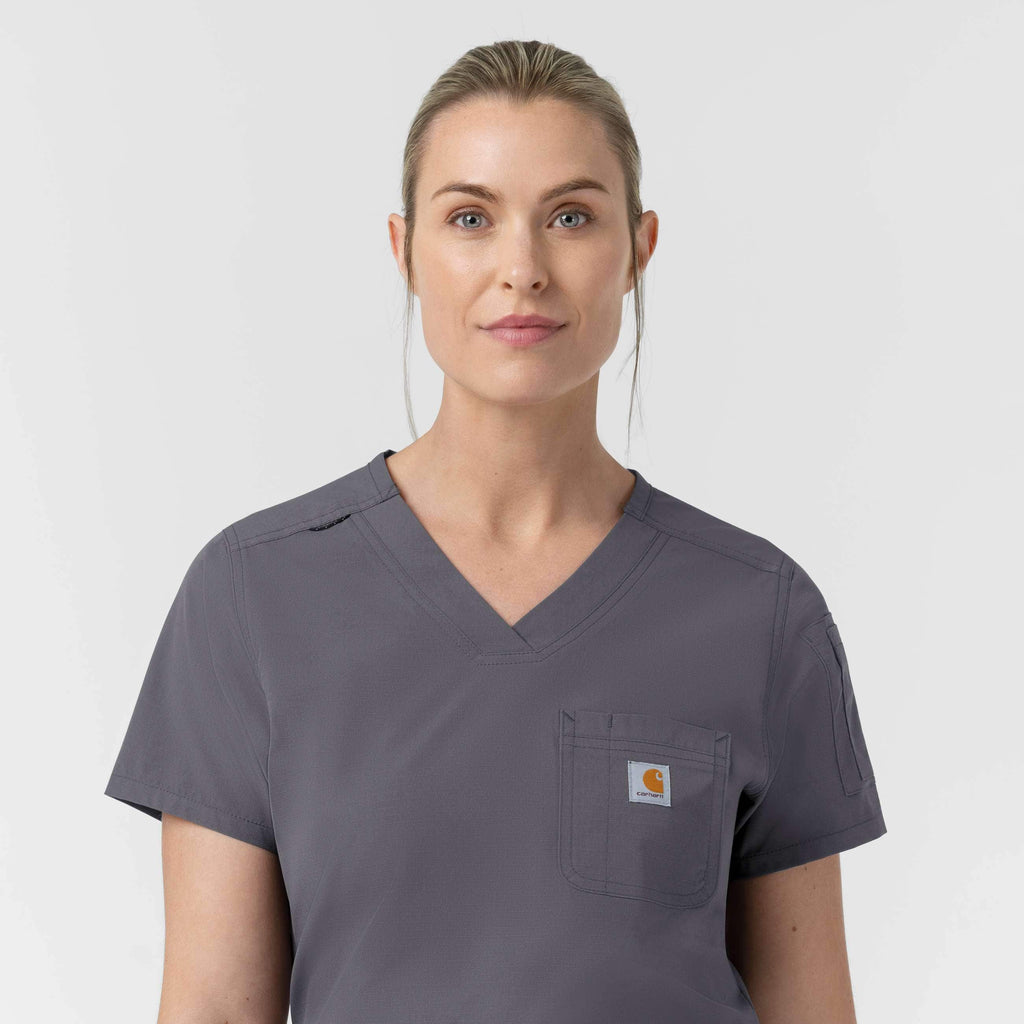 Women's rugged flex fld tuck-in scrub top