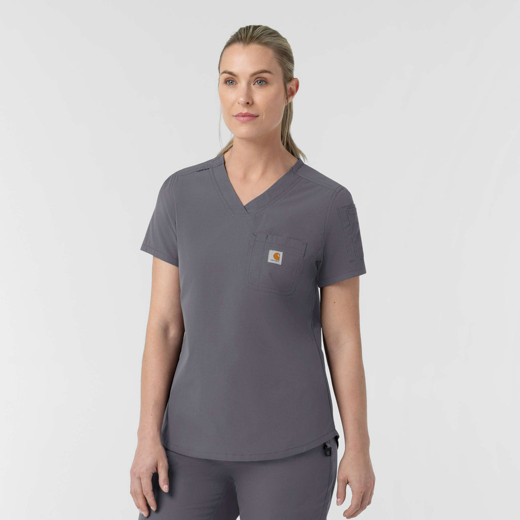Women's rugged flex fld tuck-in scrub top