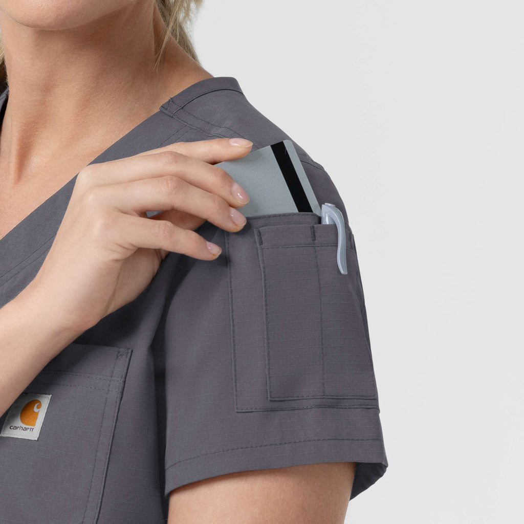 Women's rugged flex fld tuck-in scrub top