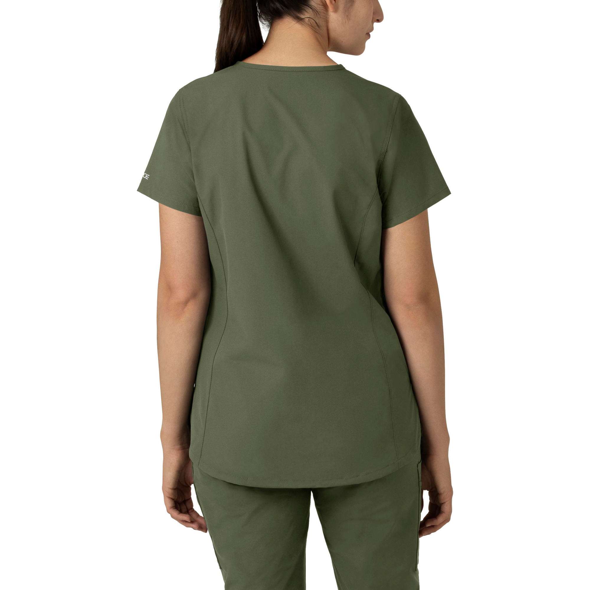 Women's force essentials notch neck tunic scrub top