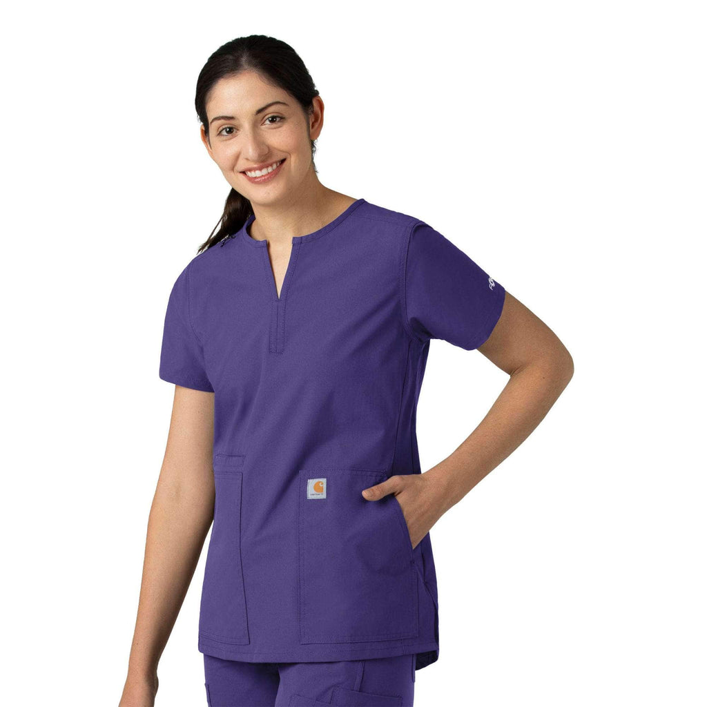 Women's force essentials notch neck tunic scrub top