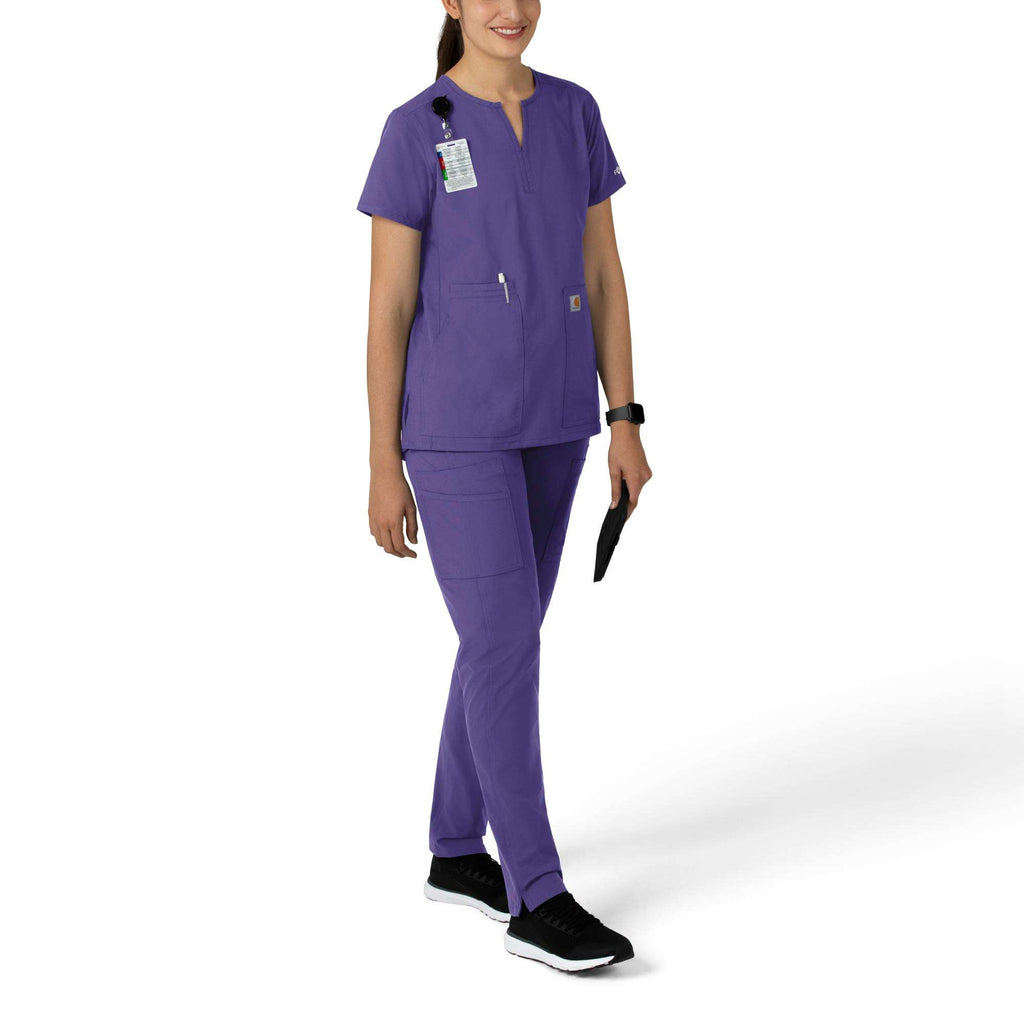 Women's force essentials notch neck tunic scrub top