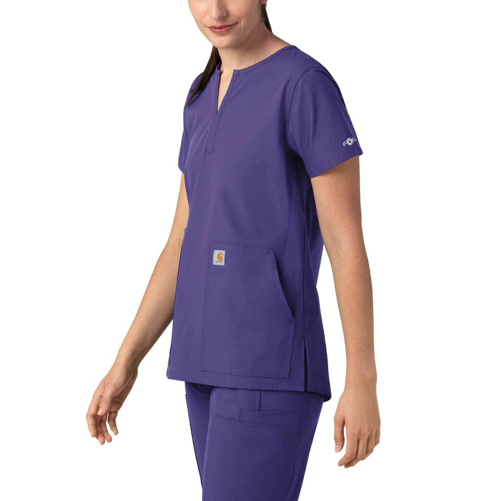 Women's force essentials notch neck tunic scrub top