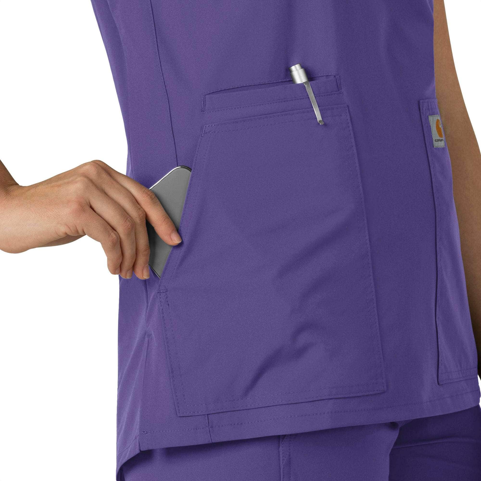 Women's force essentials notch neck tunic scrub top
