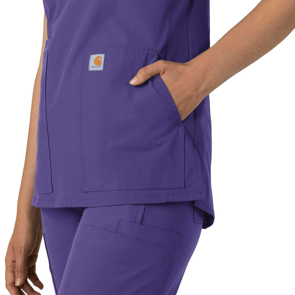 Women's force essentials notch neck tunic scrub top