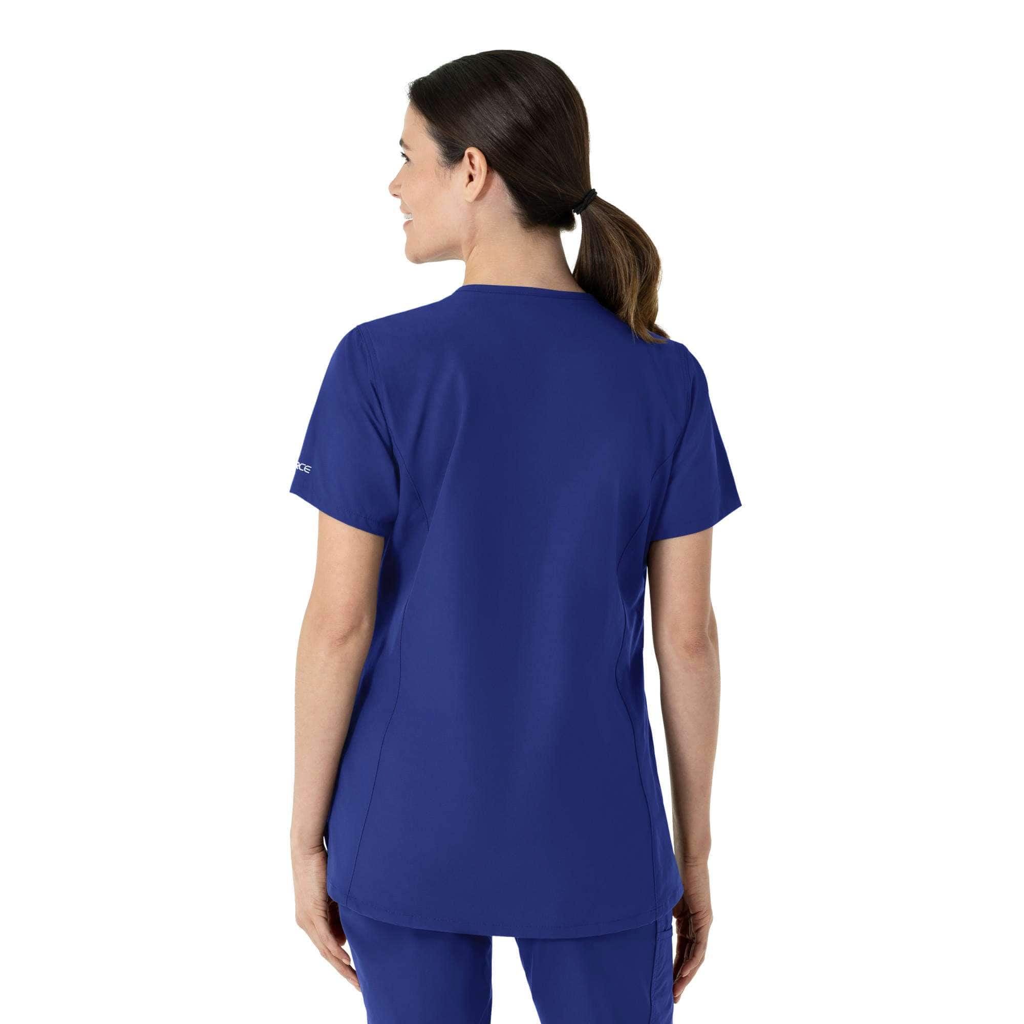 Women's force essentials notch neck tunic scrub top