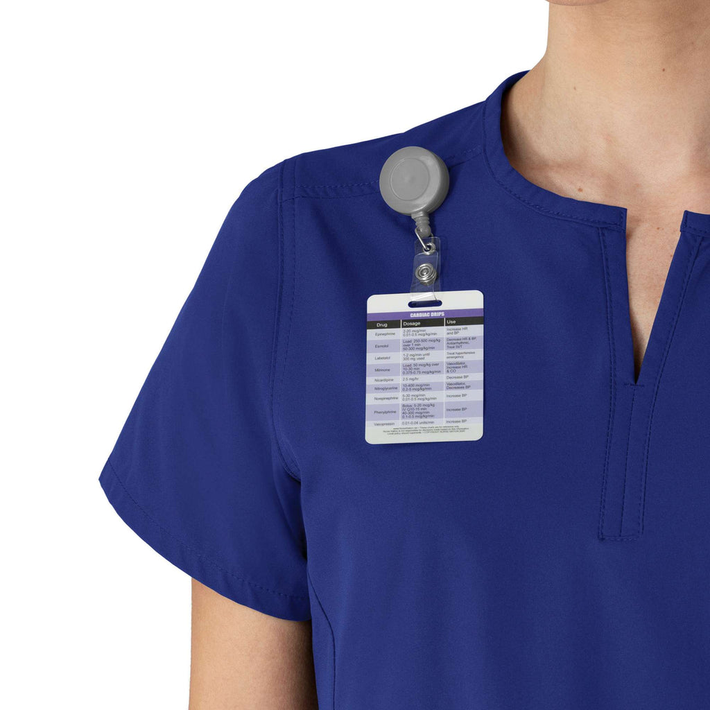Women's force essentials notch neck tunic scrub top