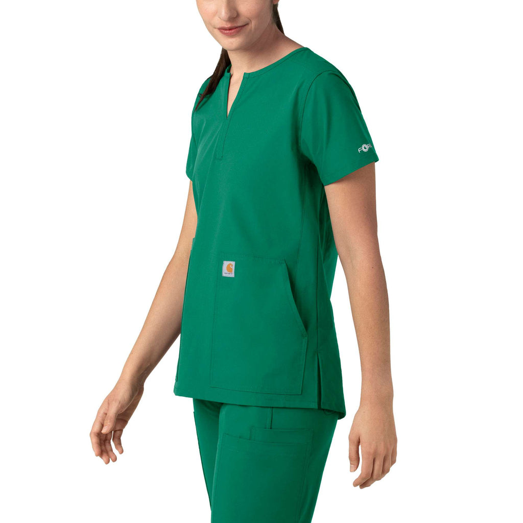 Women's force essentials notch neck tunic scrub top