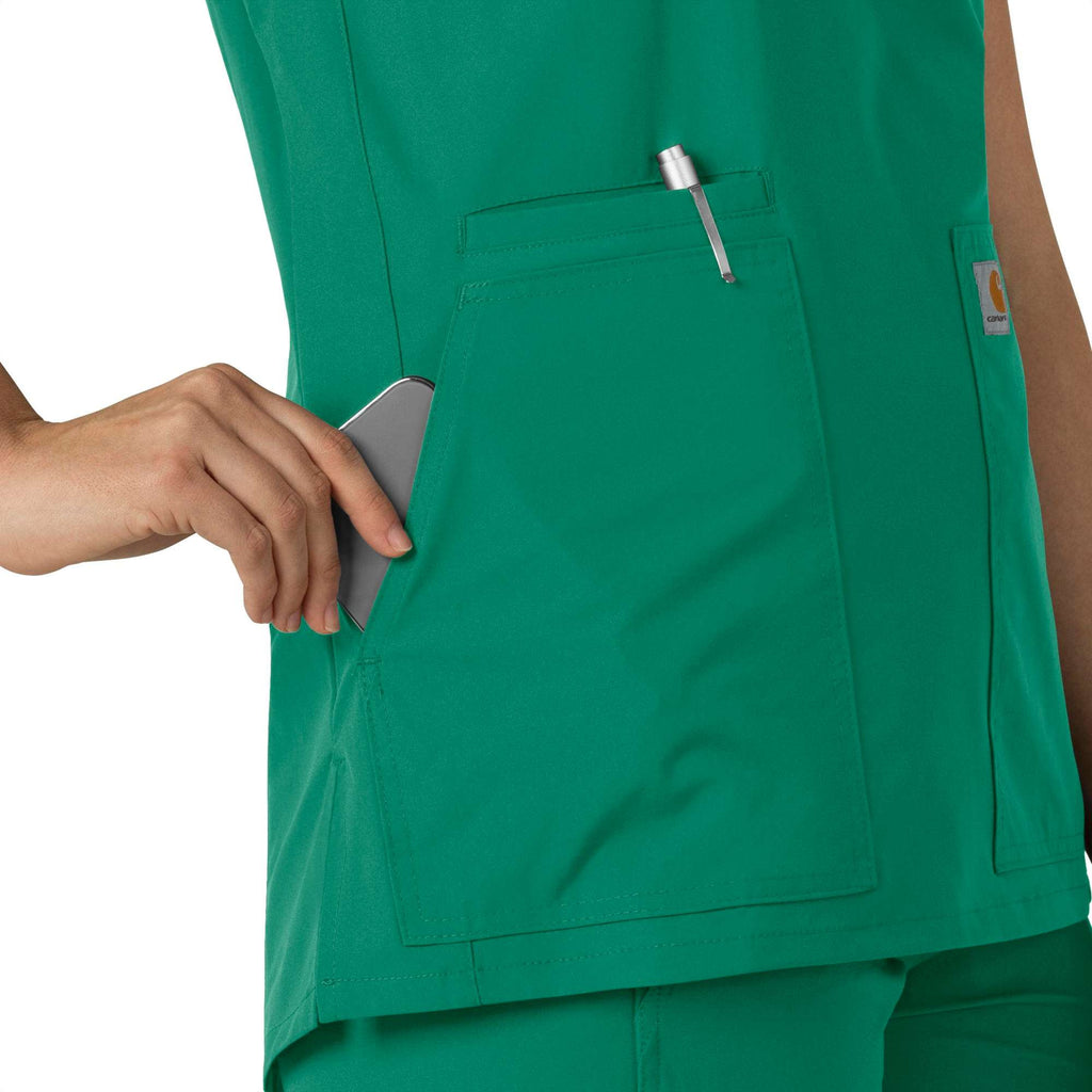 Women's force essentials notch neck tunic scrub top