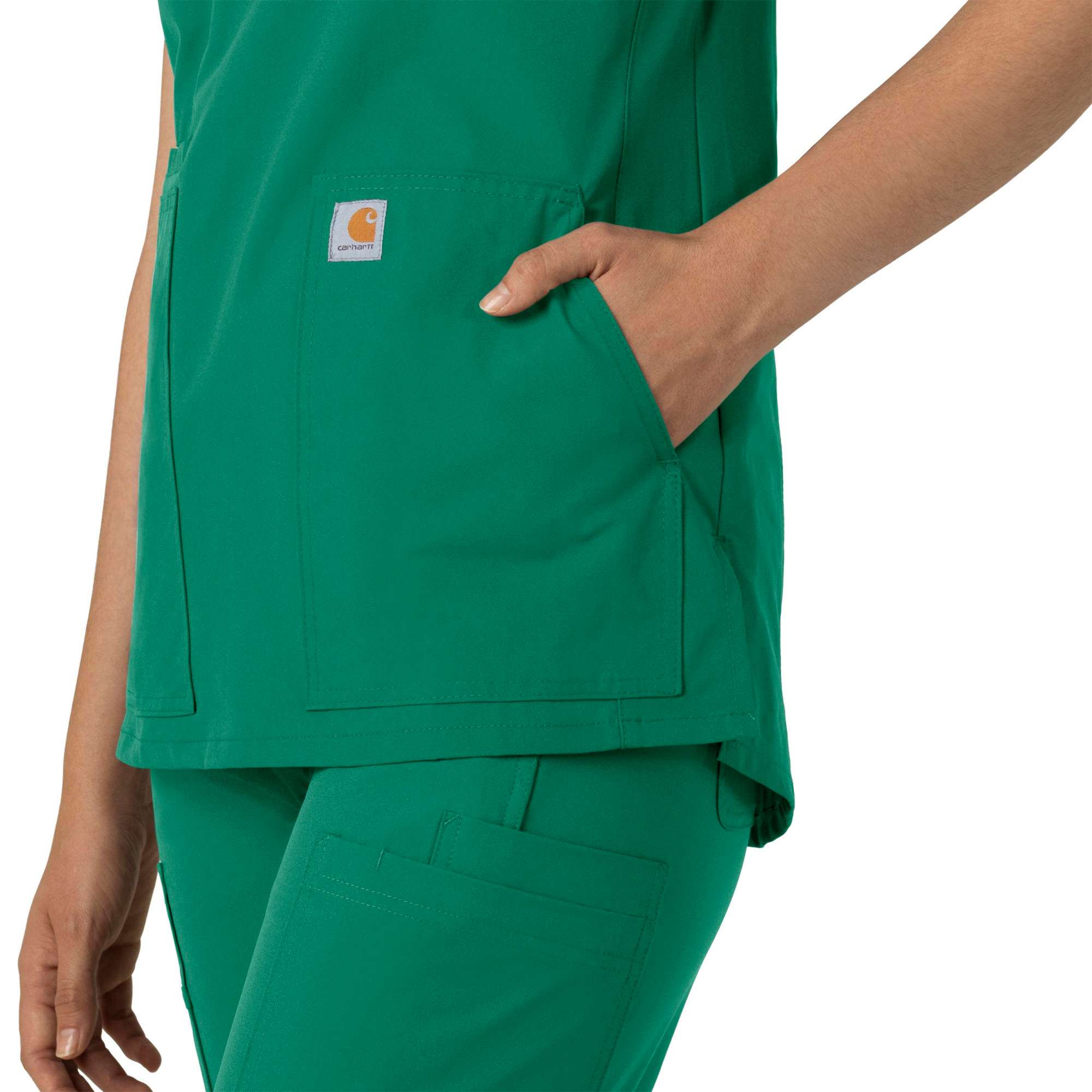 Women's force essentials notch neck tunic scrub top