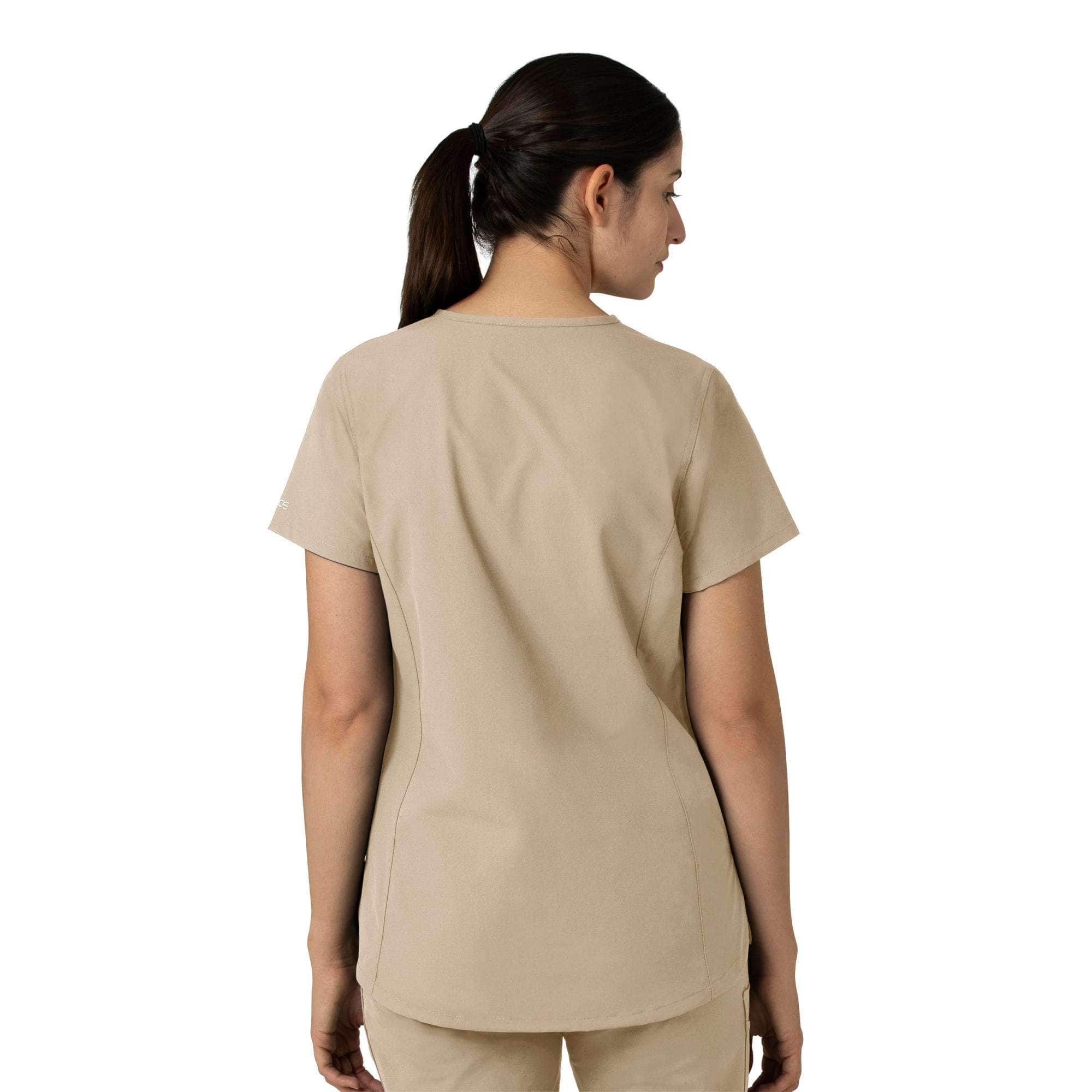 Women's force essentials notch neck tunic scrub top