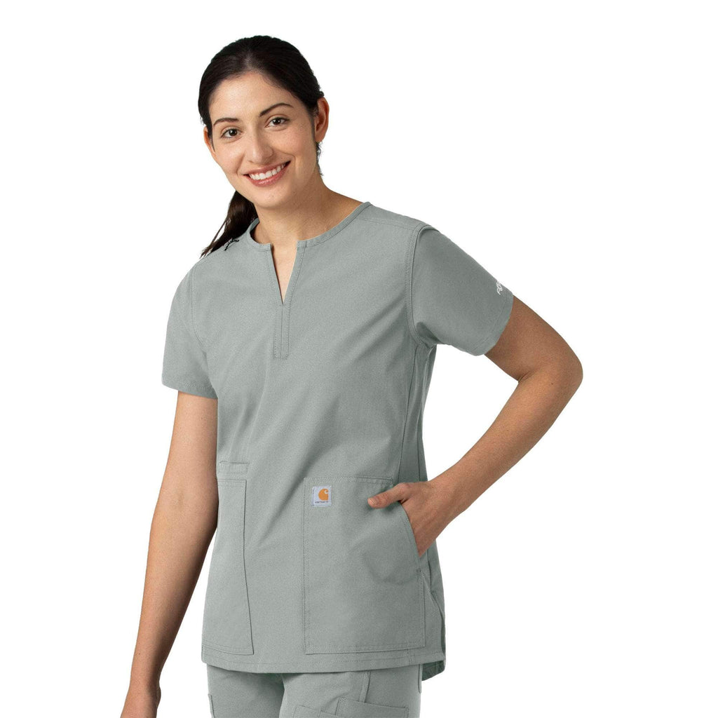 Women's force essentials notch neck tunic scrub top