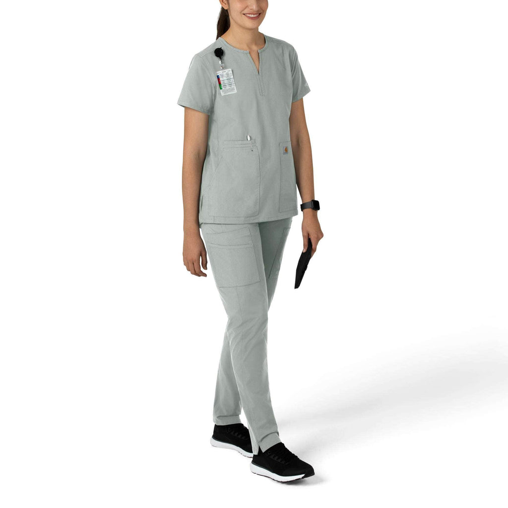 Women's force essentials notch neck tunic scrub top