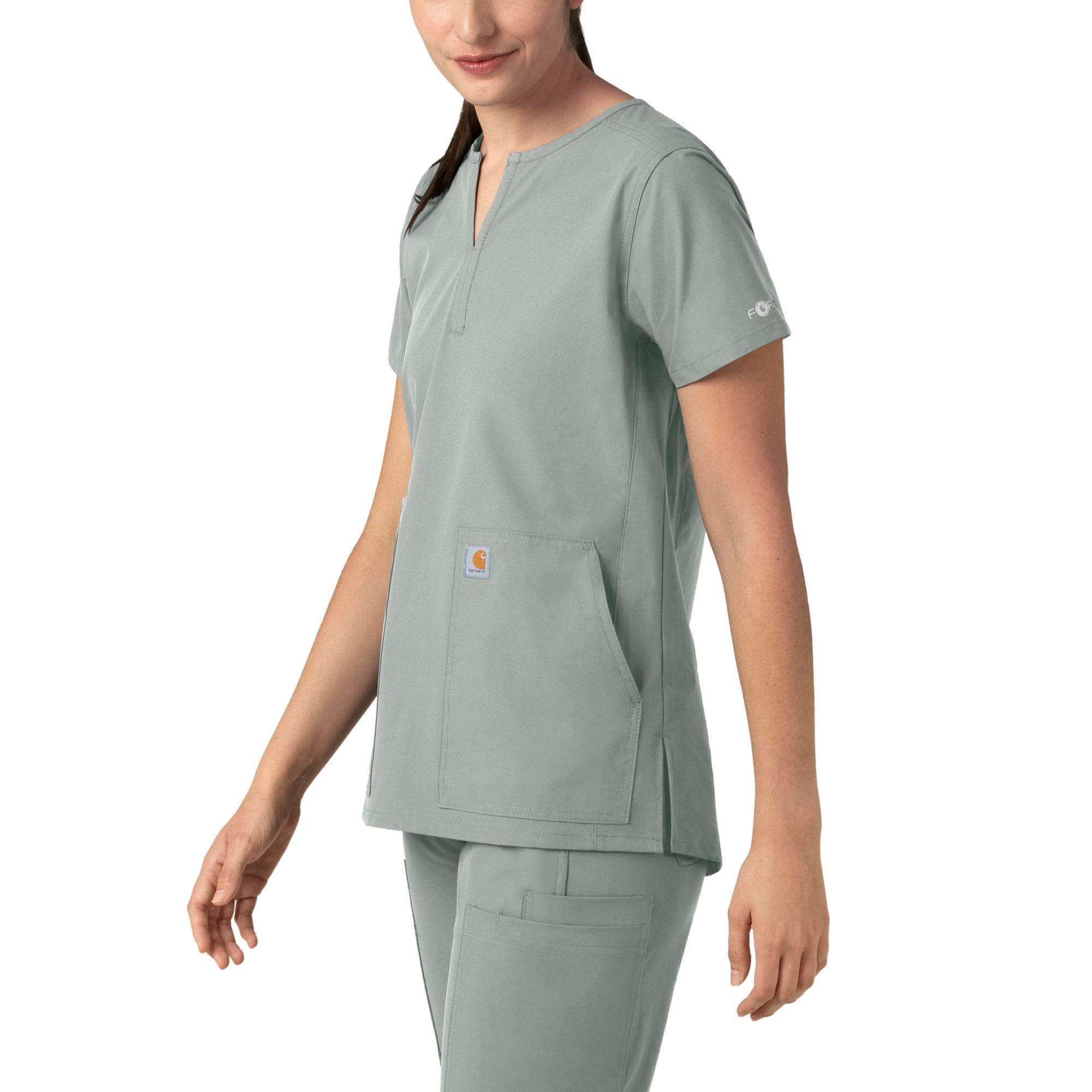 Women's force essentials notch neck tunic scrub top