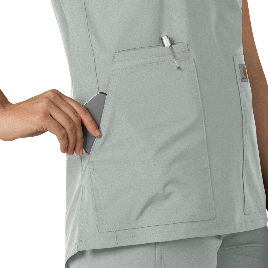 Women's force essentials notch neck tunic scrub top