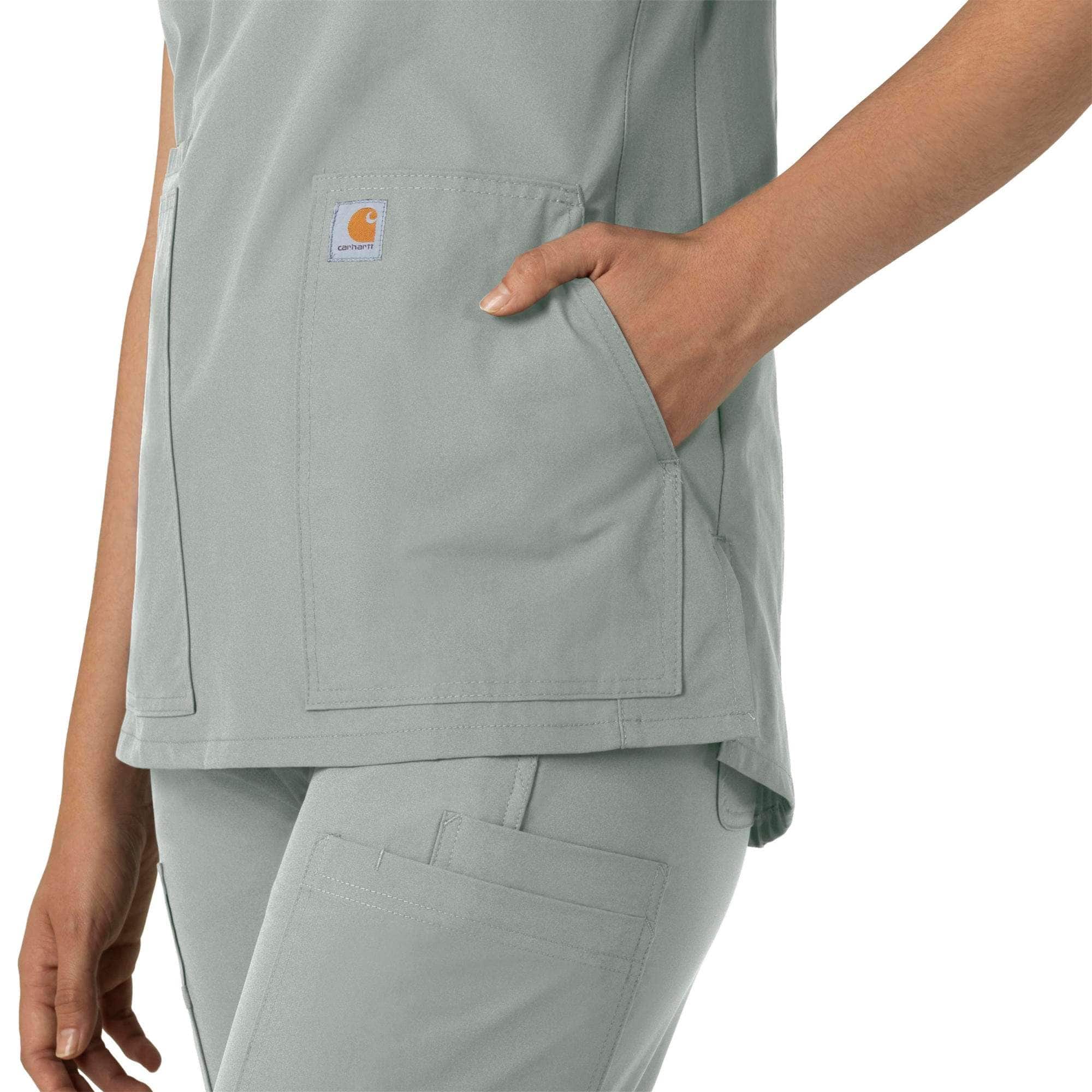 Women's force essentials notch neck tunic scrub top