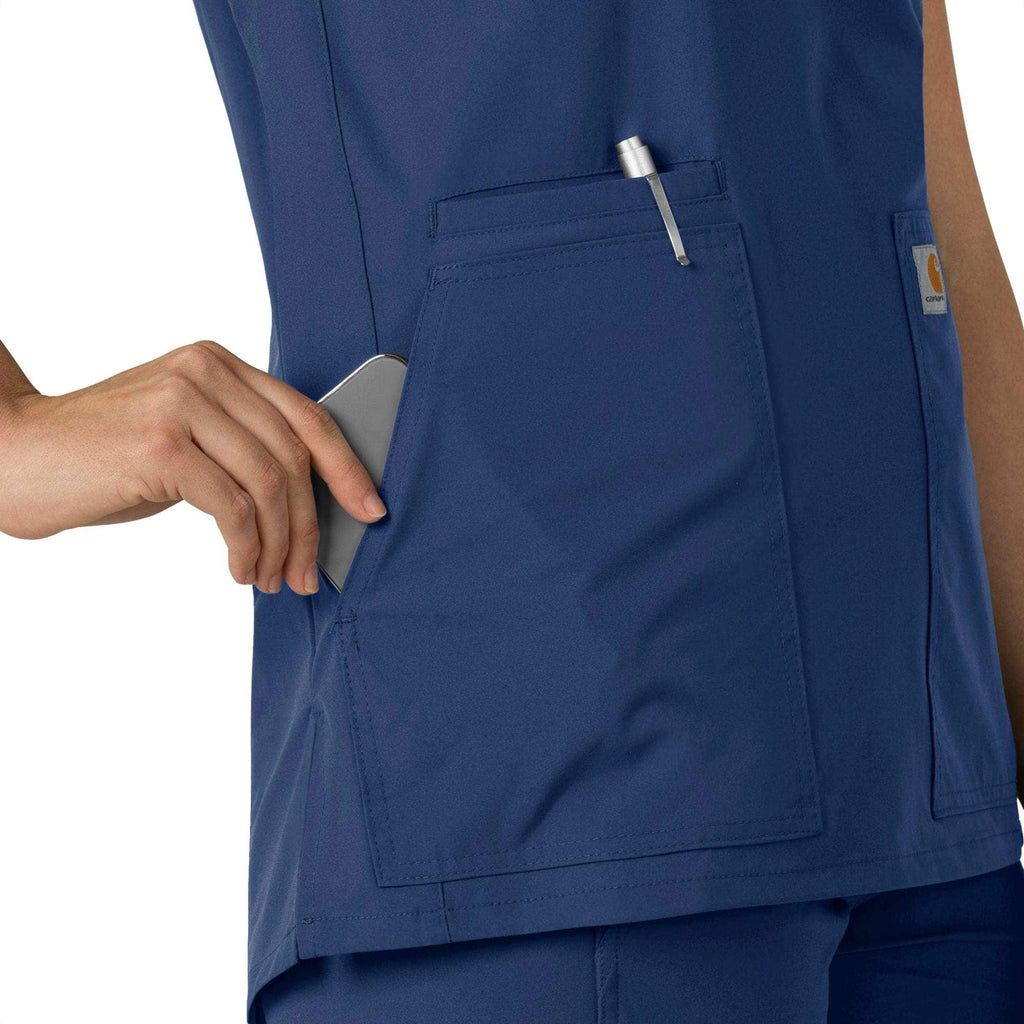 Women's force essentials notch neck tunic scrub top