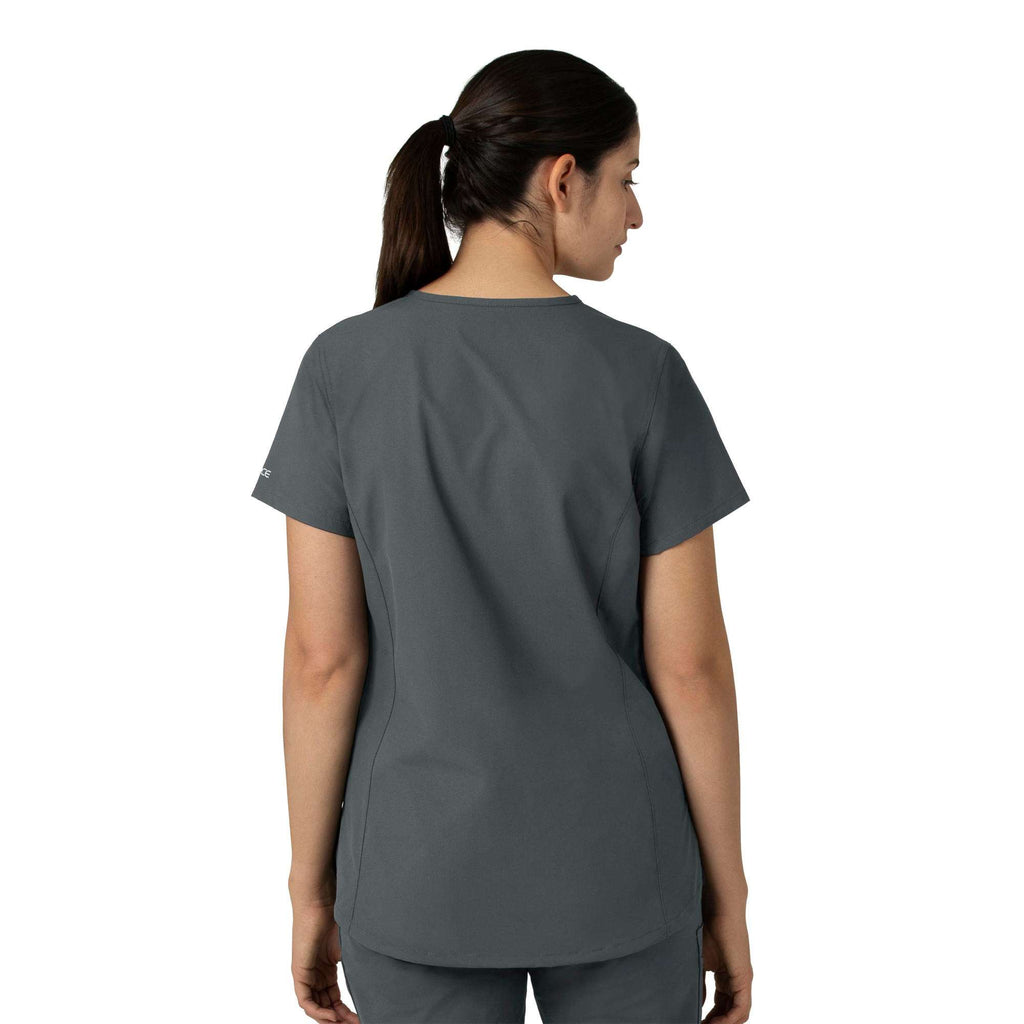 Women's force essentials notch neck tunic scrub top