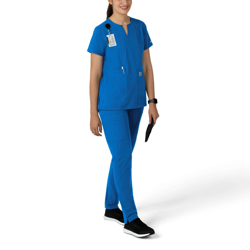 Women's force essentials notch neck tunic scrub top