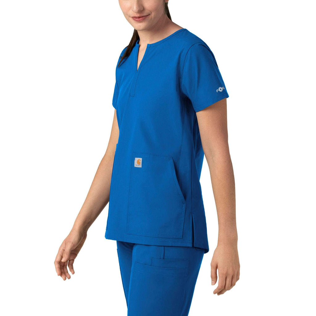 Women's force essentials notch neck tunic scrub top