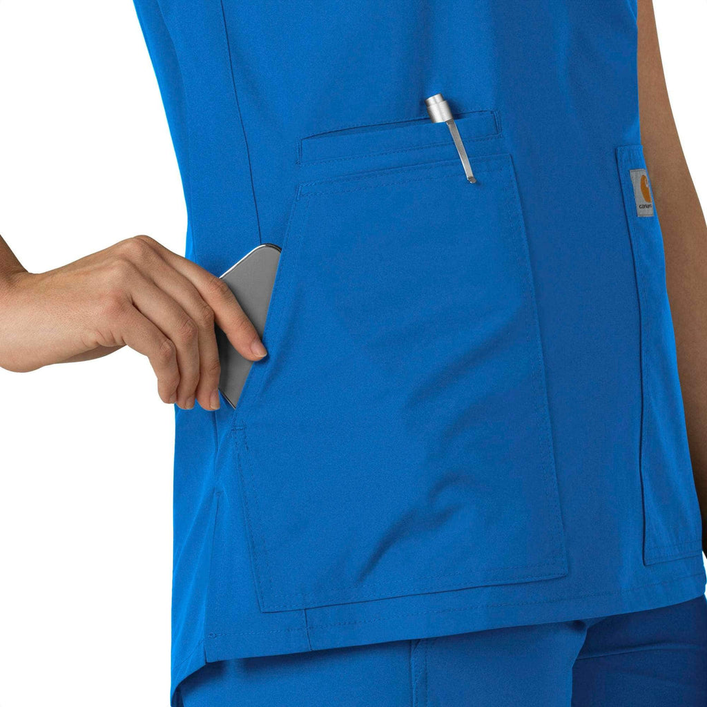 Women's force essentials notch neck tunic scrub top