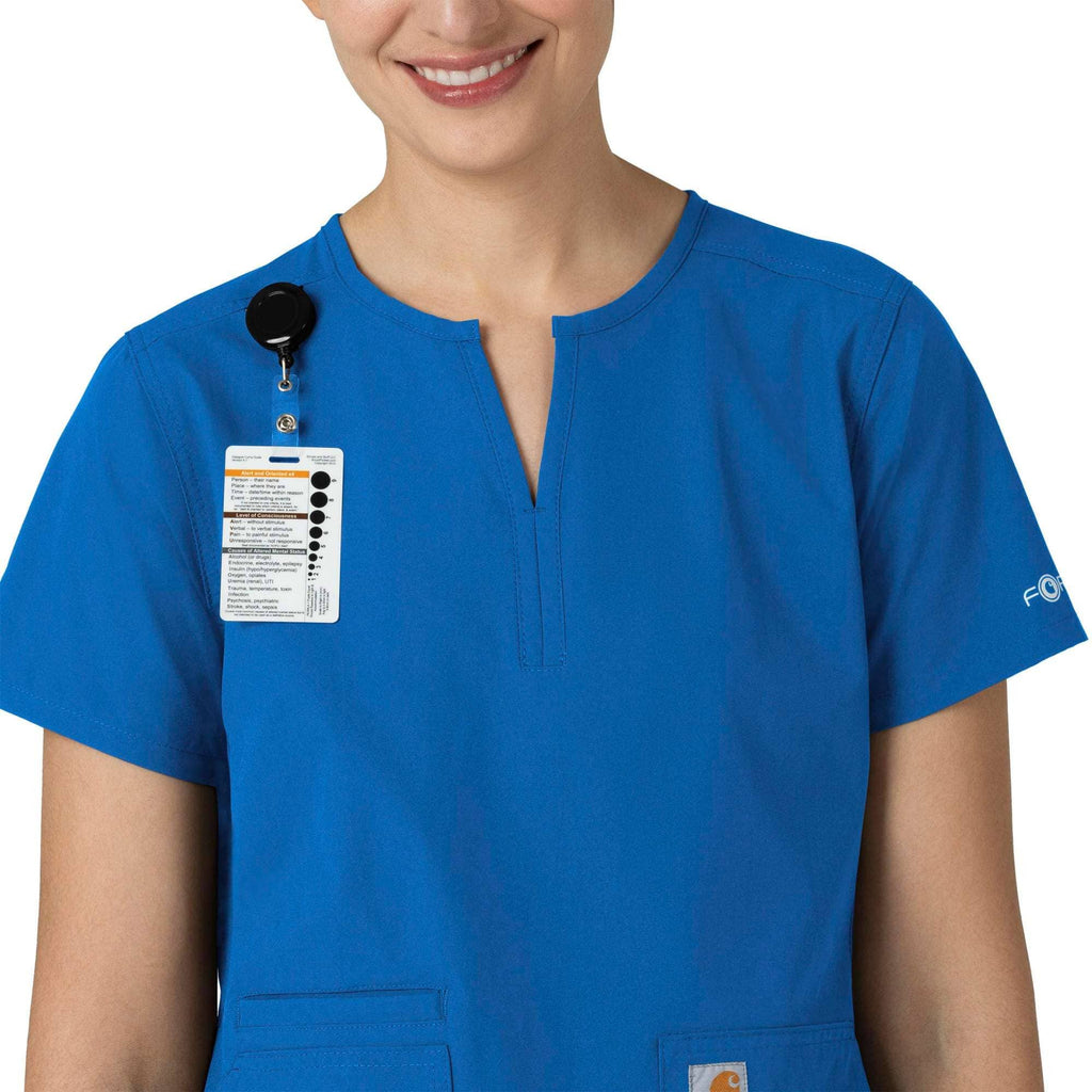 Women's force essentials notch neck tunic scrub top