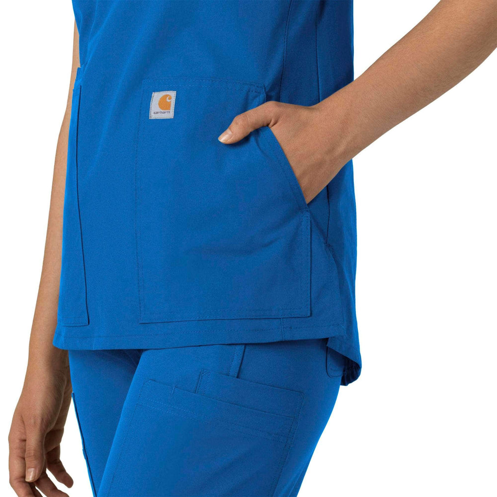 Women's force essentials notch neck tunic scrub top