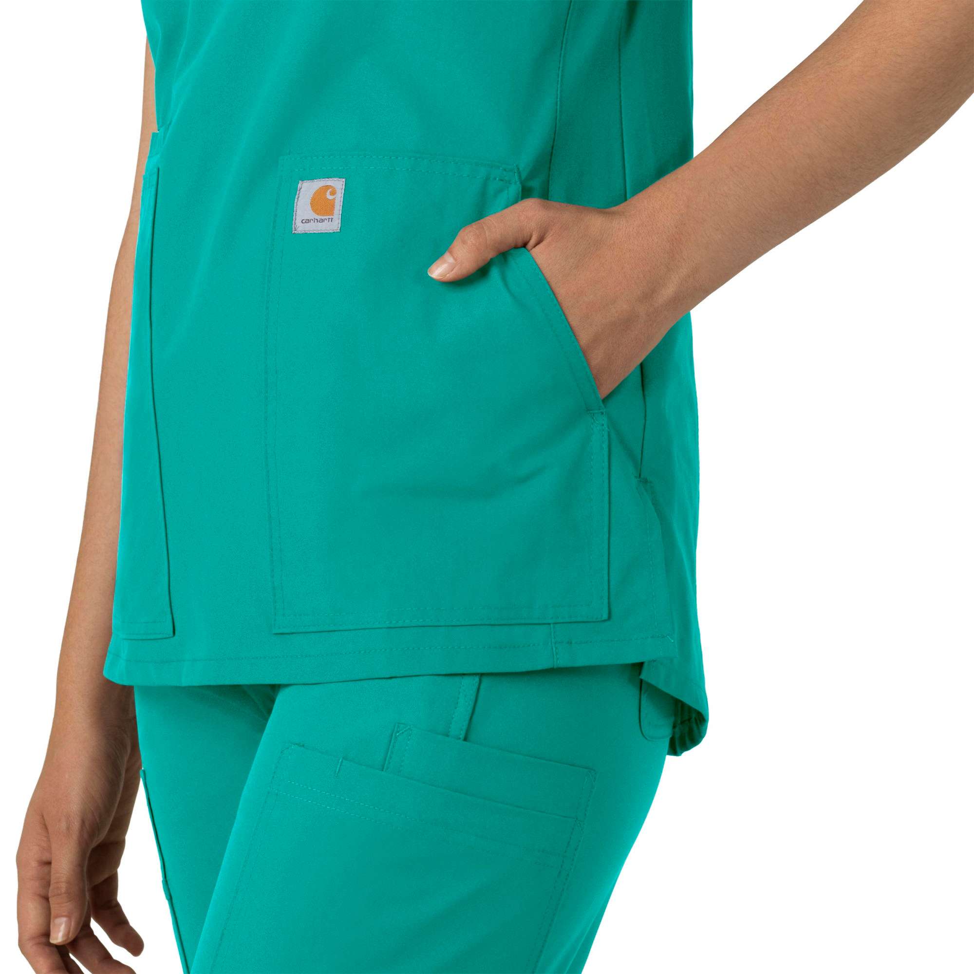 Women's force essentials notch neck tunic scrub top
