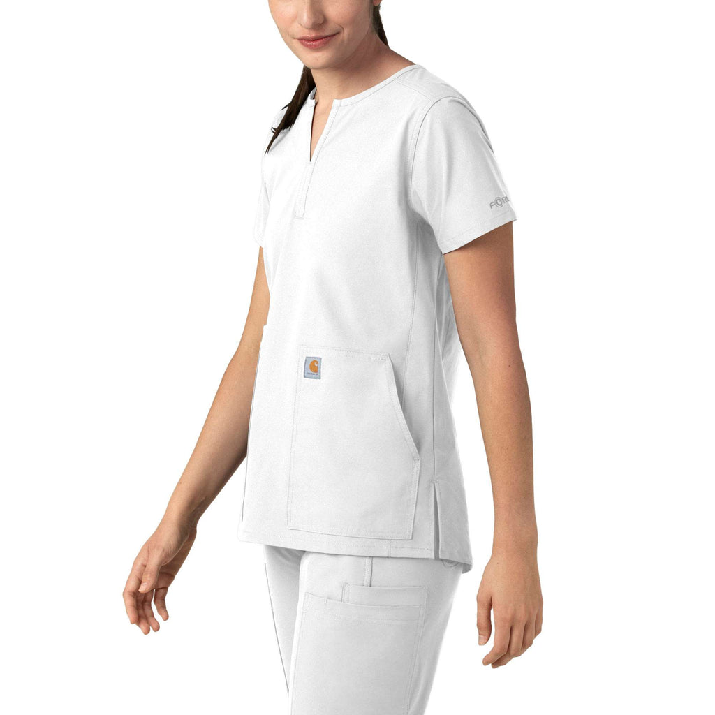 Women's force essentials notch neck tunic scrub top