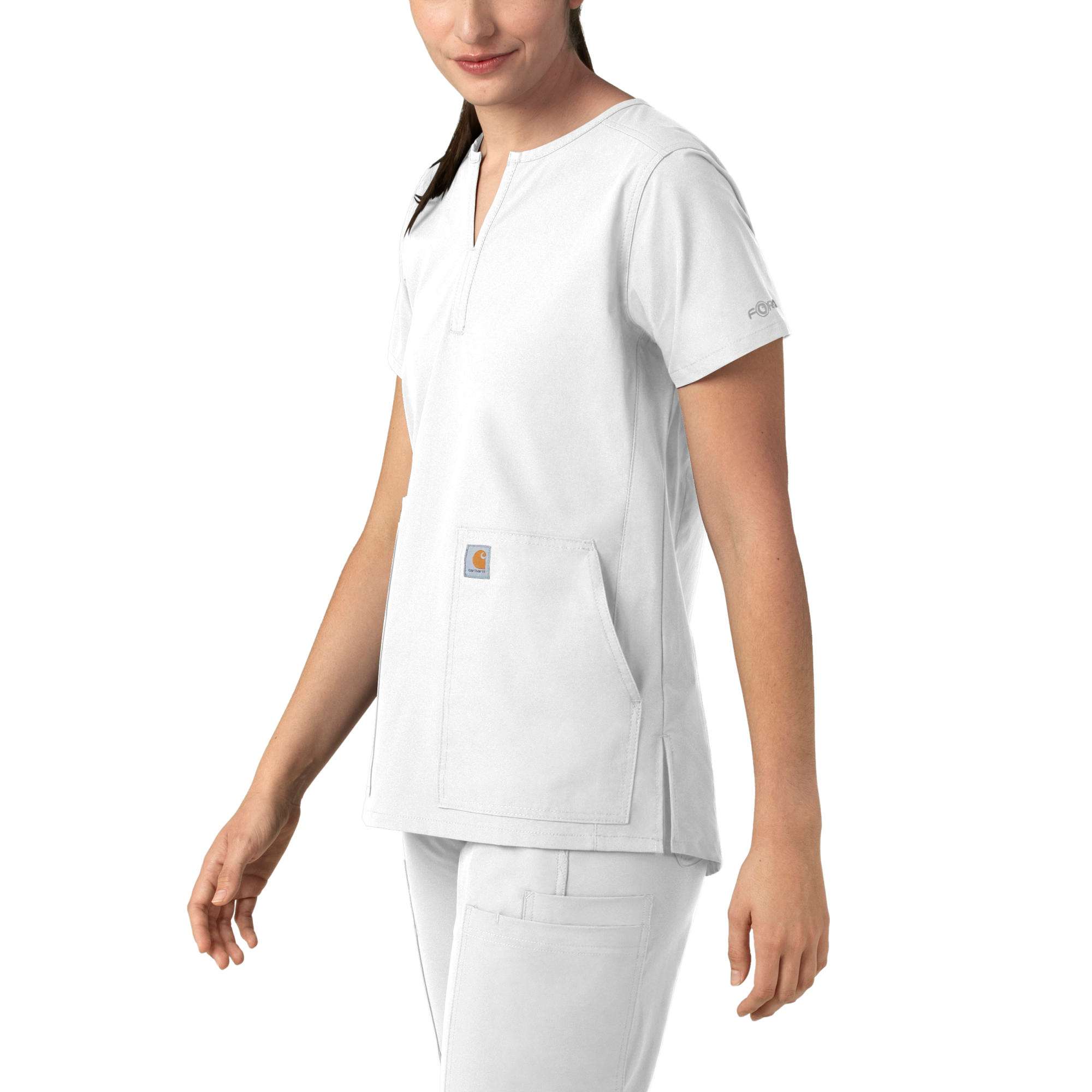 Women's force essentials notch neck tunic scrub top