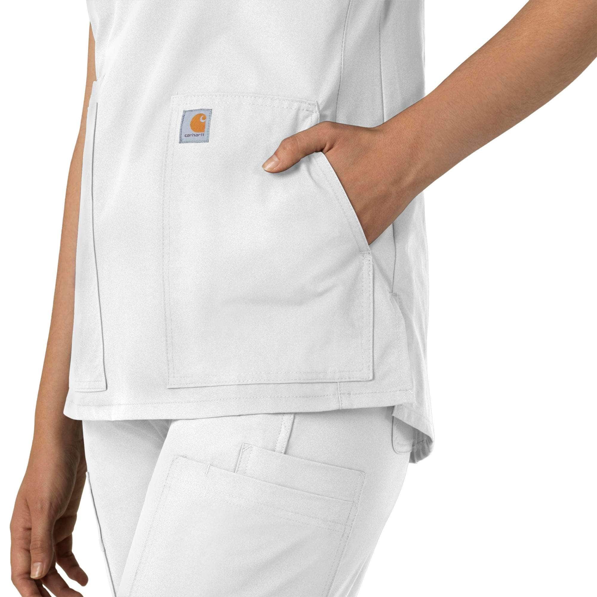Women's force essentials notch neck tunic scrub top
