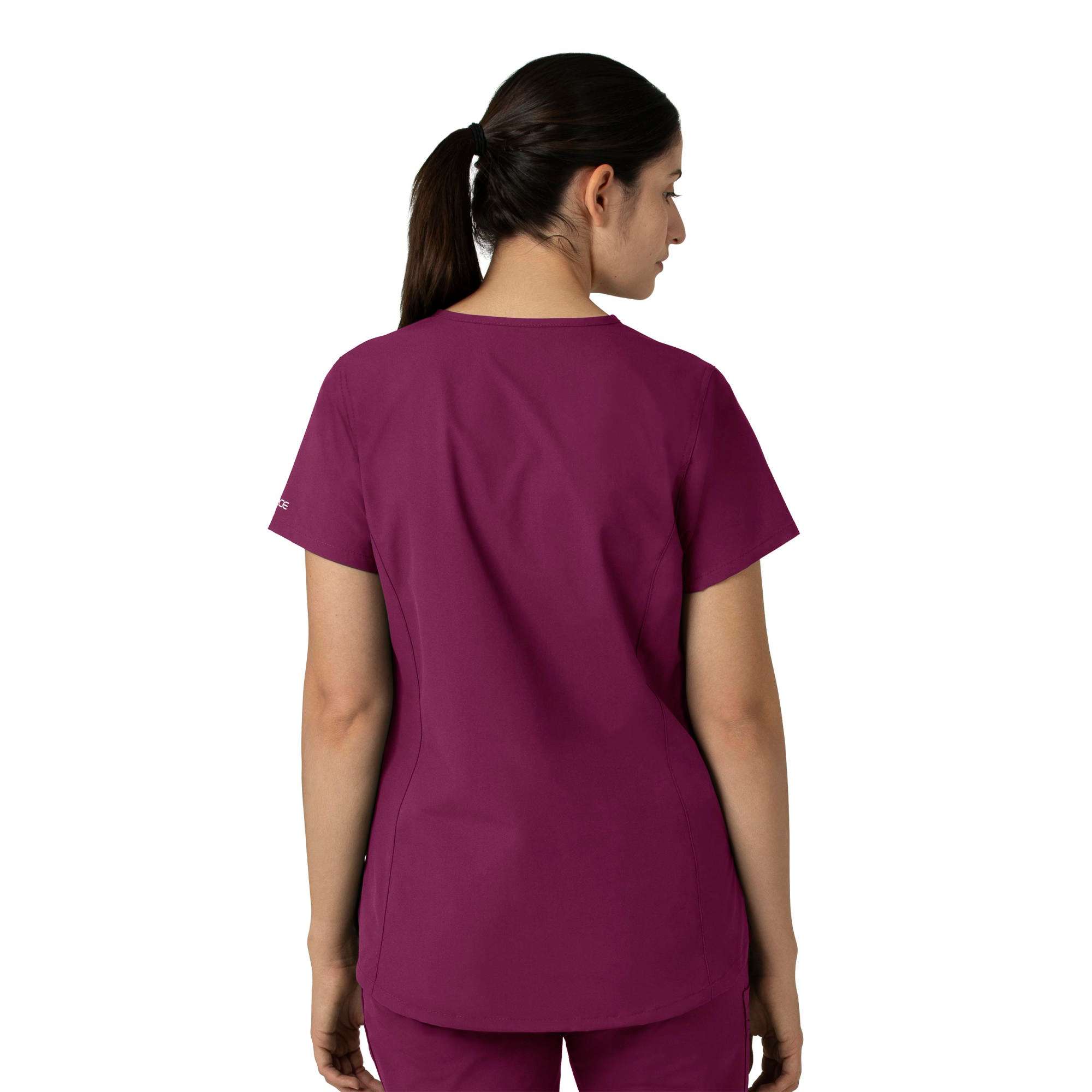 Women's force essentials notch neck tunic scrub top