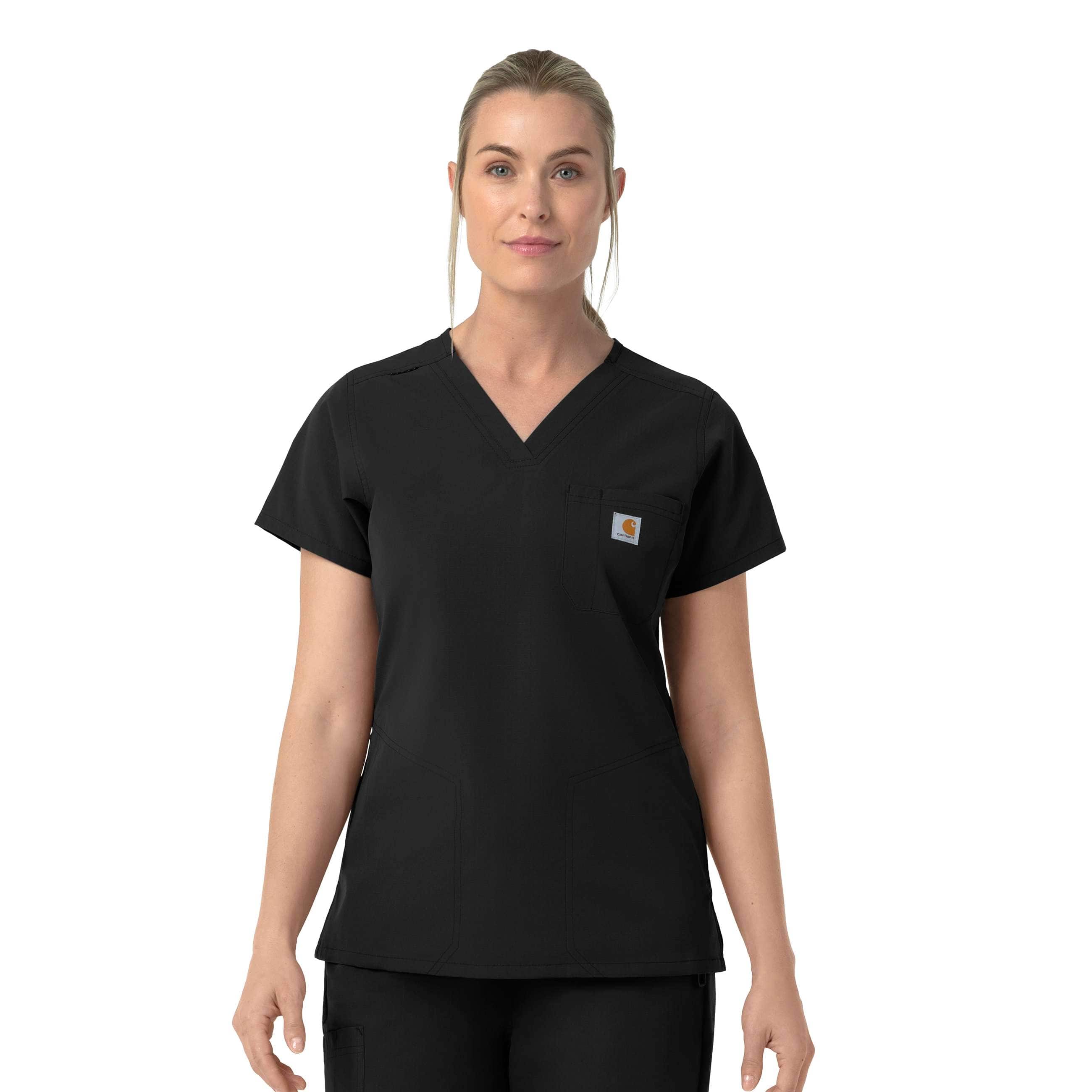 Women's rugged flex fld v-neck scrub top